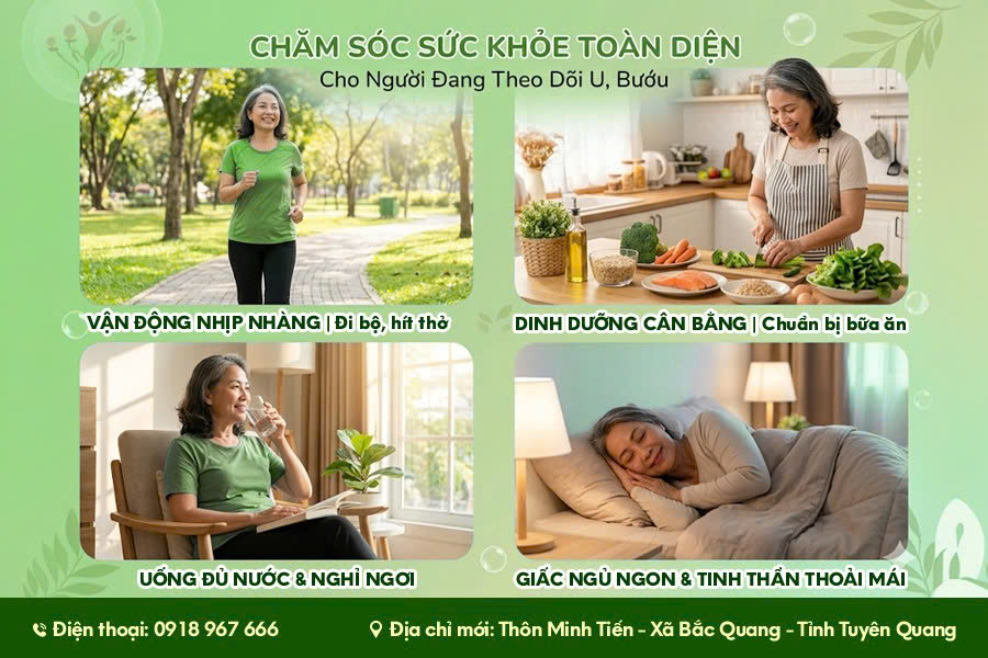 chăm sóc sức khỏe toàn diện cho người mắc u