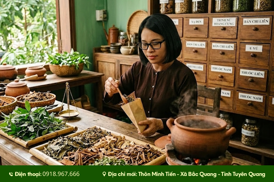 thảo dược hỗ trợ chăm sóc u vú