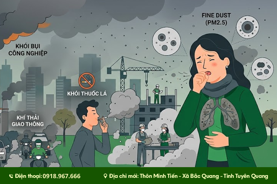 Nguyên nhân gây ra u phổi
