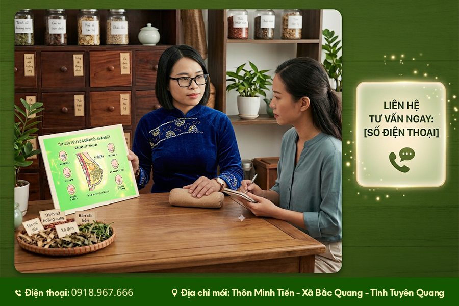  tư vấn thảo dược cho người đang theo dõi u vú